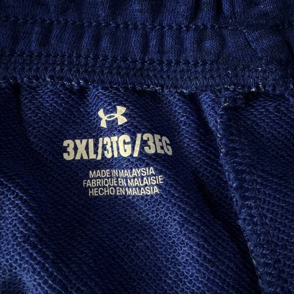 Under Armour Mens 3X-Large Rival Terry 6” Shorts Loose Fit Drawstring Pocket New - Picture 4 of 5